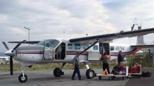 Weighing the plane to correct and balance the load distribution